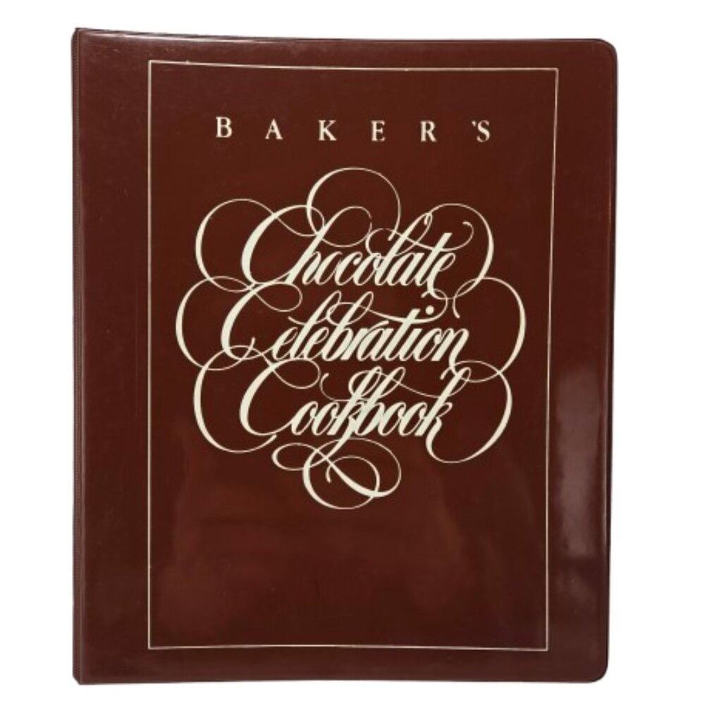 Vintage 1980s Bakers Chocolate Celebration Cookbook Binder General Foods Ontario